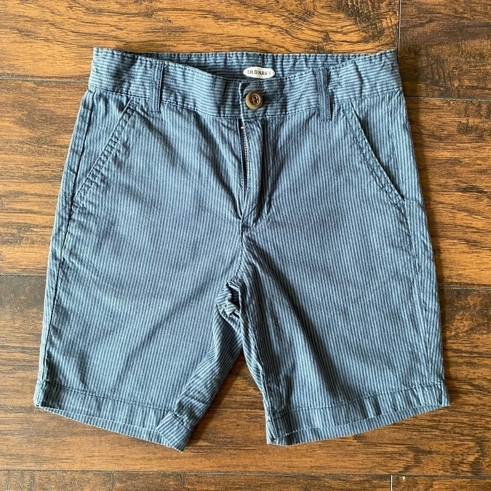 Old Navy, Boys, Striped Shorts, Blue, Size 7